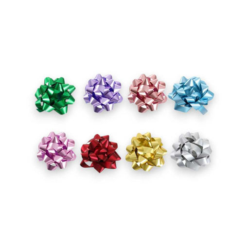 Picture of STAR BOW METALLIC 10CM MIX